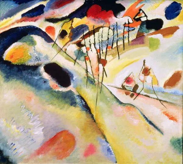 Wassily Kandinsky - Obrazová reprodukcia Landscape, 1913, (40 x 35 cm)