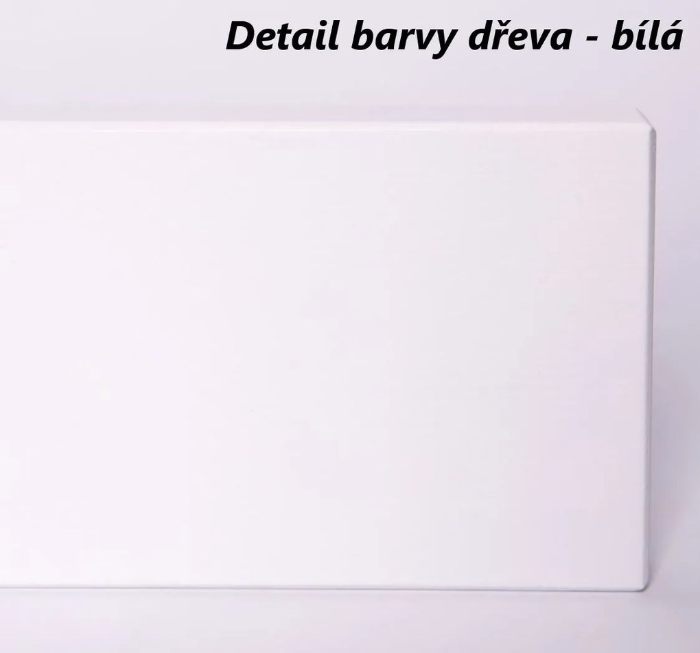Detská Montessori posteľ z masívu borovice ALICE - 200x120 cm - BIELA