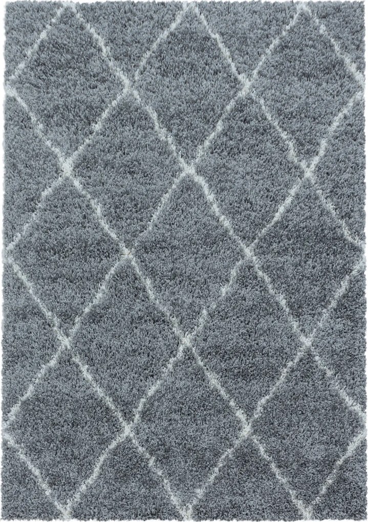 Ayyildiz, AKCIA: 120x170 cm Kusový koberec Alvor Shaggy 3401 grey, šedá, obývacia izba