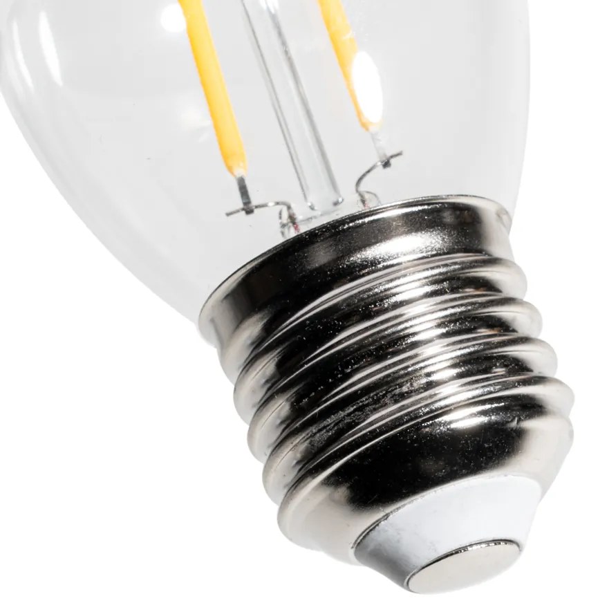 Sada 5 ks E27 dimbare LED lamp P45 helder glas 3W 250 lm 3000K
