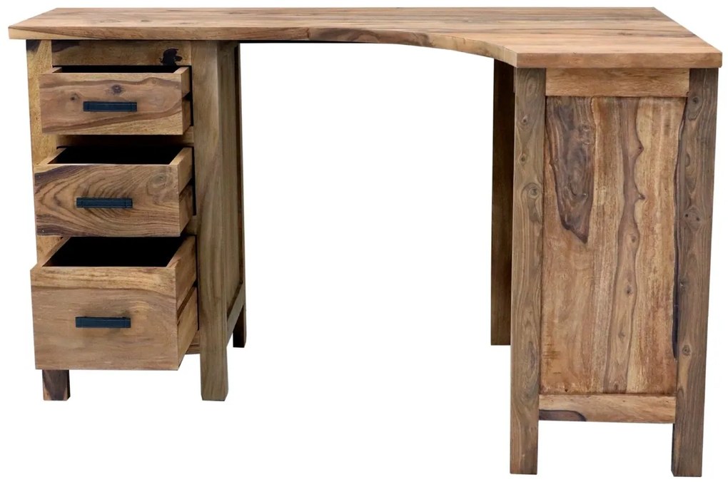 furniture-nabytek.cz - Rohový psací stůl masiv z palisandru 130x76x85