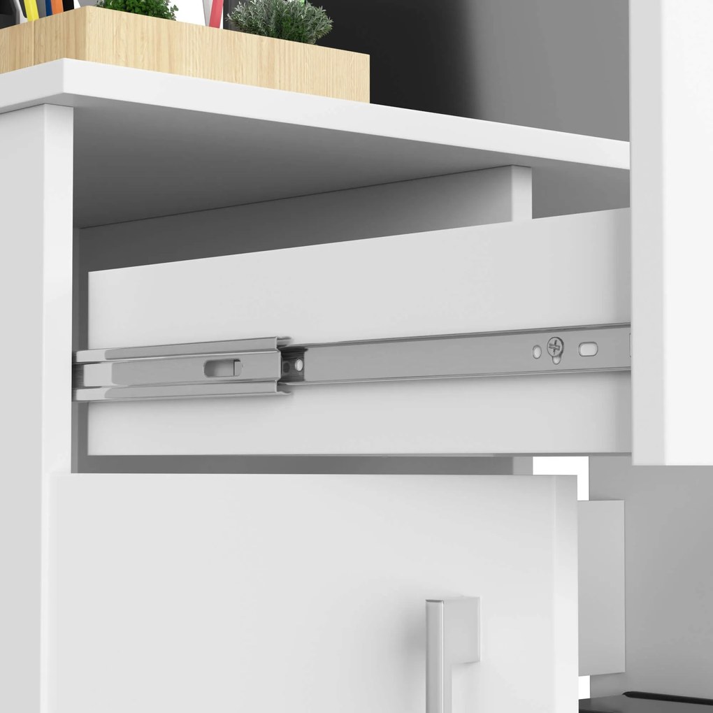 Volně stojící psací stůl Jay 90 cm bílý