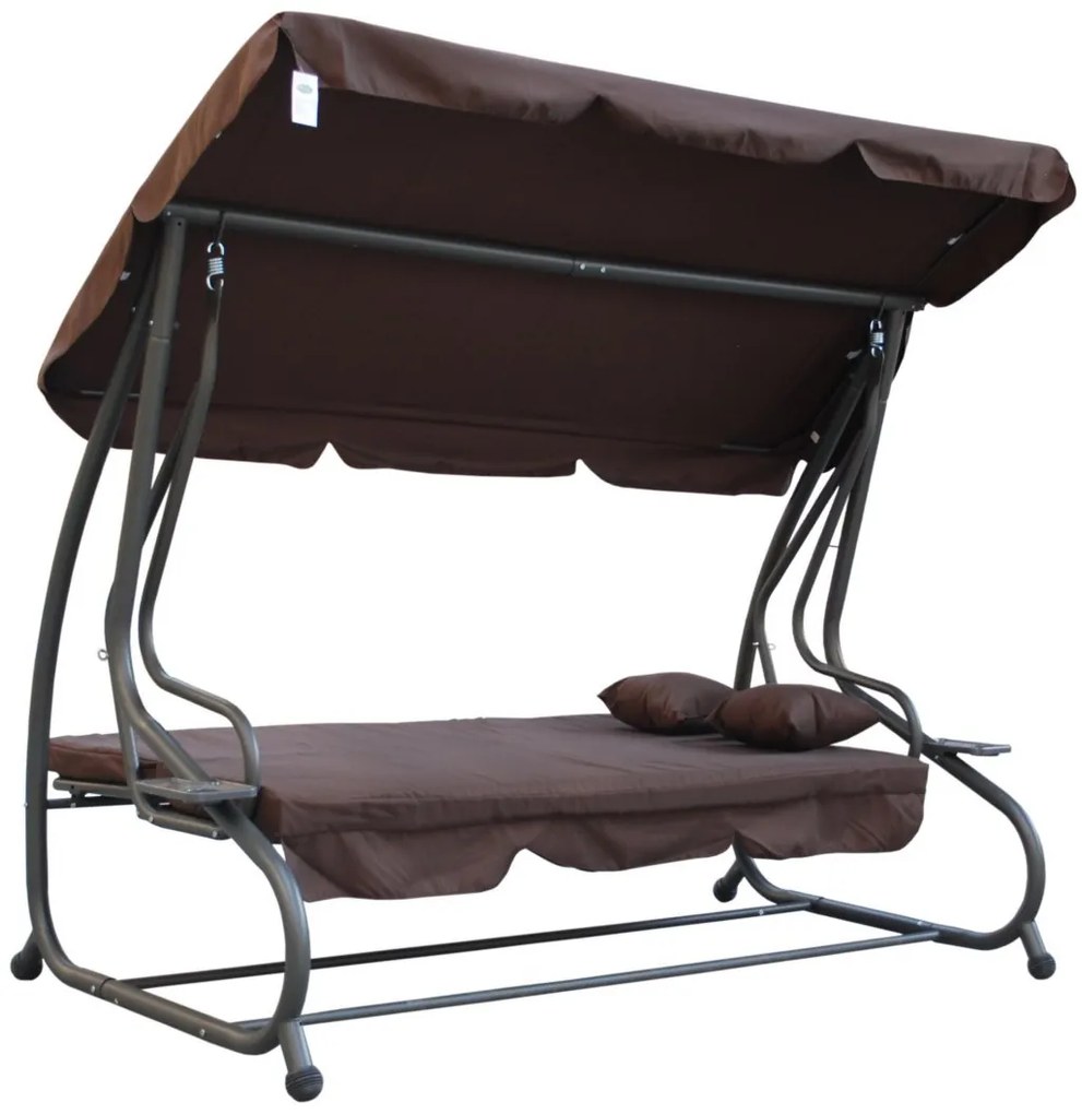 Záhradná hojdačka RAMIZ 8011 - hnedá