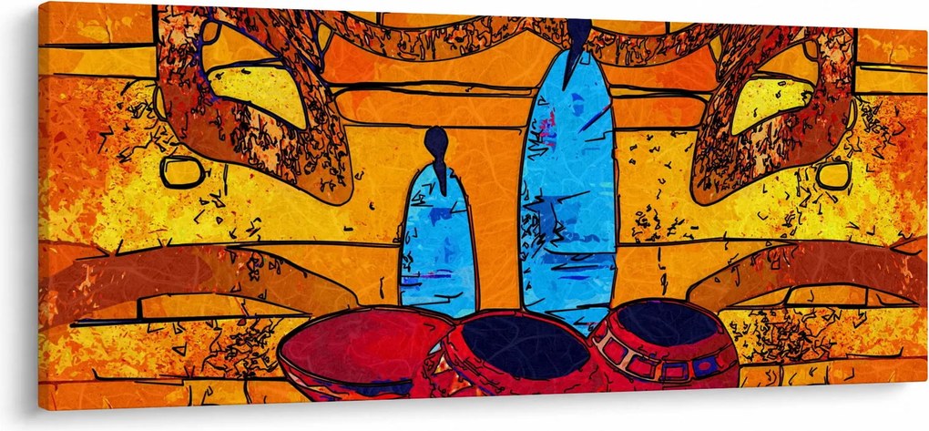 Obraz - Staroveká maľba (120x50 cm)