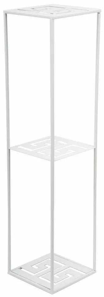 STOJAN NA KVETINÁČ DOUBLE FRAME 100X24X24 CM BIELA
