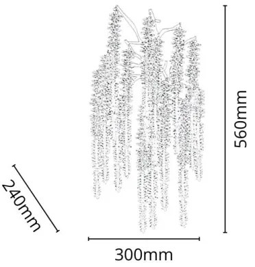 Krištáľové nástenné svietidlo 3xG9/40W/230V rose gold