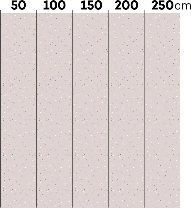 Tapeta mini hviezdy púdrovo ružová 280x50cm
