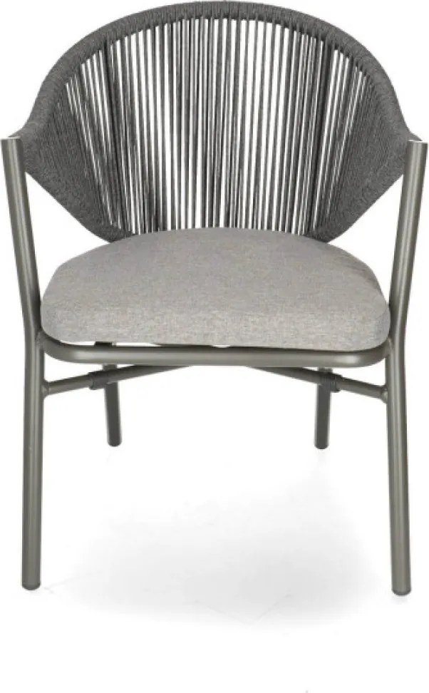 CUBA LIBRE  záhradná stolička s podrúčkami antracit