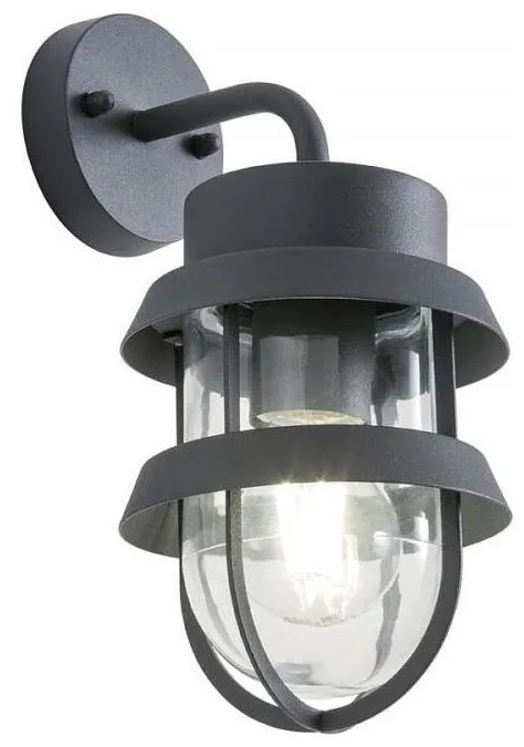 Redo 9498 - Vonkajšia nástenná lampa CLAUT 1xE27/42W/230V IP44 antracit