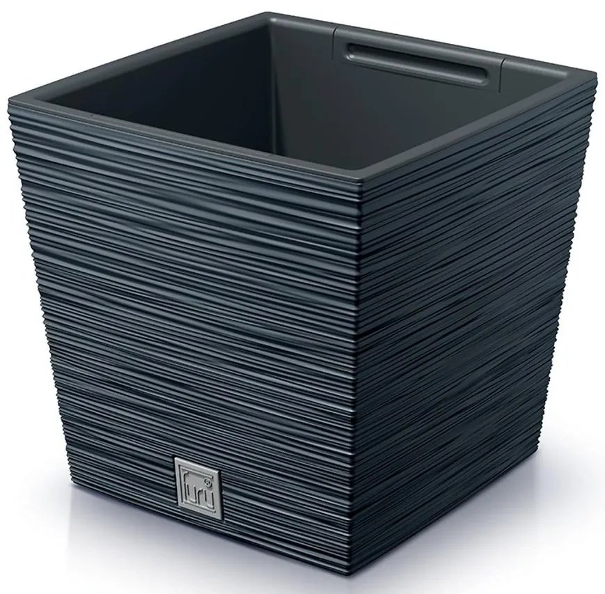 Kvetináč Furu štvorec Low 240 – antracit