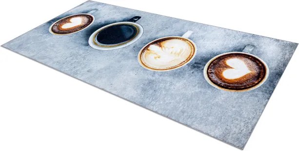 Protišmykový koberec / behúň ANDRE 33300 sivý / hnedý