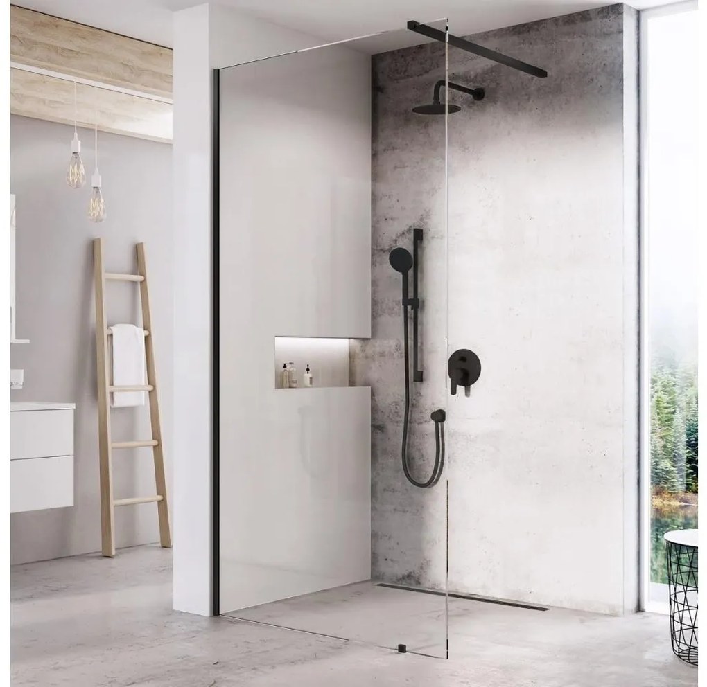 Ravak GW9WA030SZ1 - Sprchovací kút WALK-IN 100x200 cm čierny