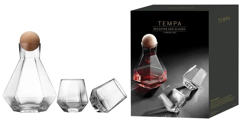 Súprava 2 pohárov na whisky a karafy 1.28 l Jaxon – Ladelle