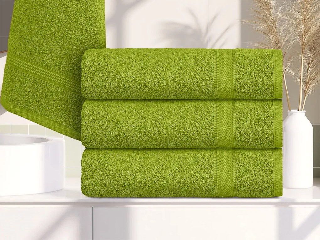 1x osuška CLARYSSE ELEGANCE 70x140 cm + 1x uterák CLARYSSE 60x110 cm 100% bavlna, zelená