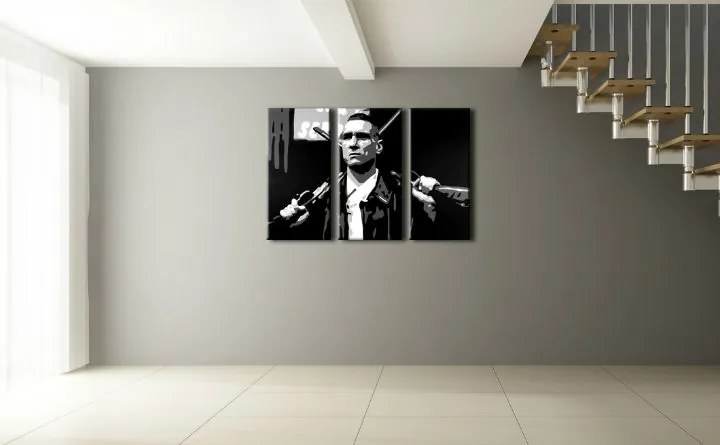 Ručne maľovaný POP Art obraz Stock Lock 3 dielny  sto