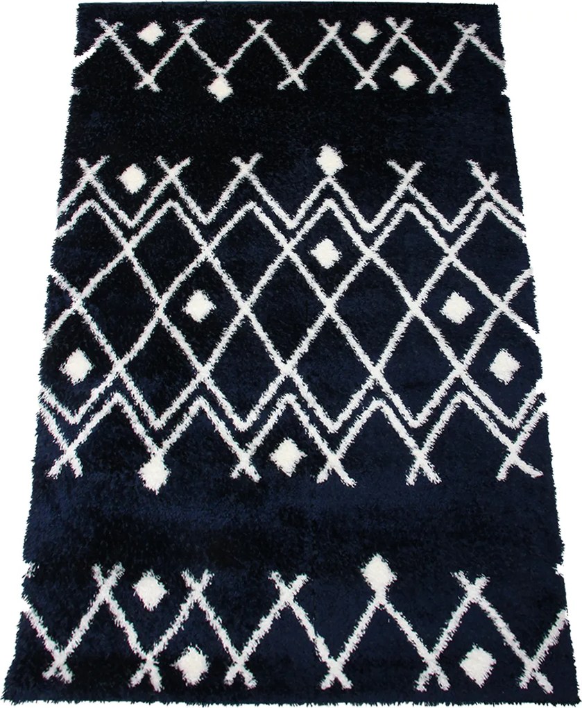 Koberec Boho 590 NAVY BLUE/CREAM rozmery koberec: 200x290 cm