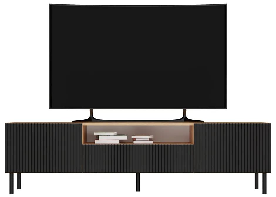 TV stolek KAMA 160 cm dub artisan/černý