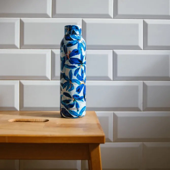 Nerezová termofľaša Solid Blue Hibiscus 630 ml