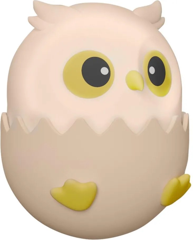 LED RGBW Stmievateľná detská dotyková lampa LED/1W/5V USB 1200 mAh sova ružová