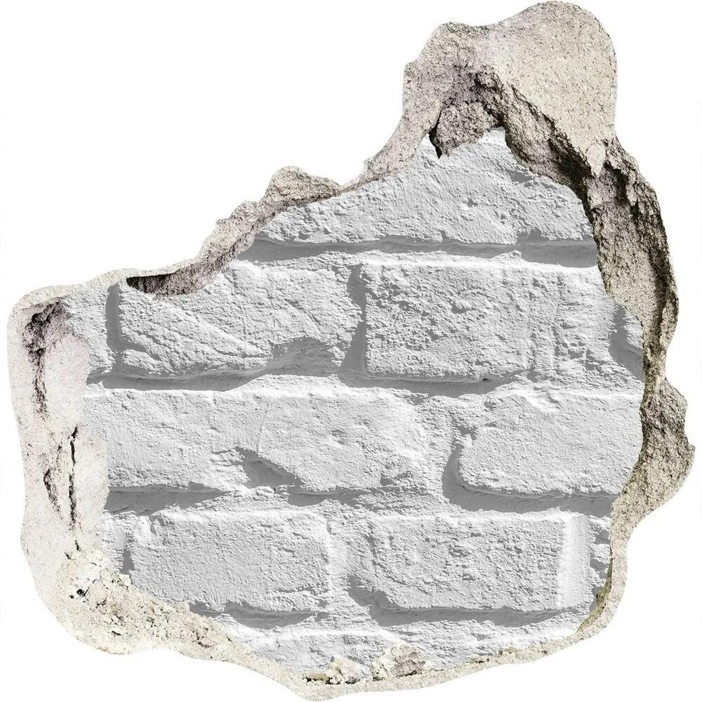 Fotoobraz diera na stenu Murovaná múr WallHole-75x75-piask-88179779