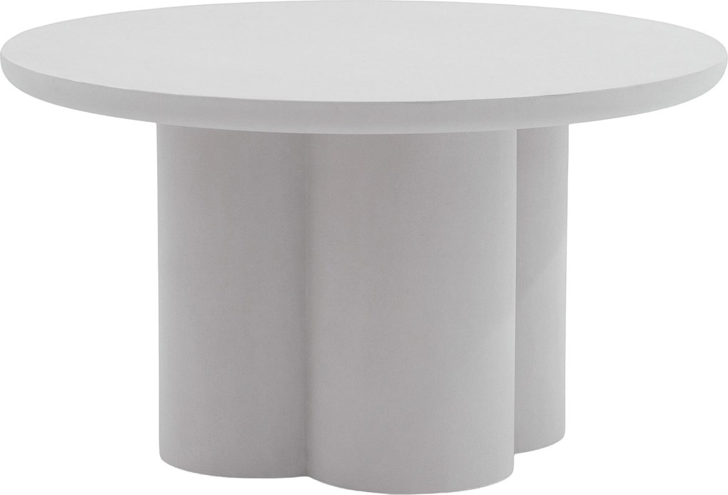 Okrúhly konferenčný stolík Cylindus 80 cm - svetlosivý