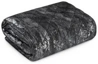 Dekorstudio Zamatový prehoz na posteľ BLINK 3 v čiernej farbe Rozmer prehozu (šírka x dĺžka): 170x210cm