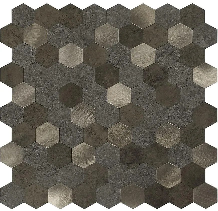 Dekoračný samolepiaci panel Mood Gold Hexagon