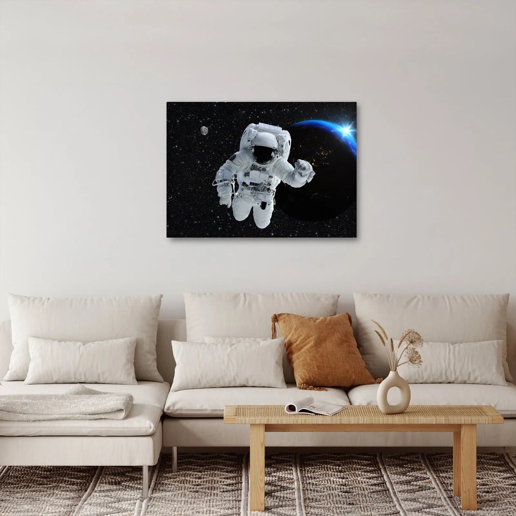 Obraz - Astronaut vo vesmíre (70x50 cm)