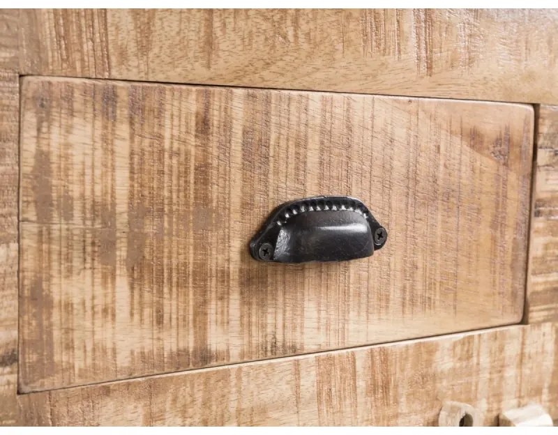 furniture-nabytek.cz - Masívny príborník Caribou z mangového dreva, lakovaný, prírodná farba – 122×42×90 cm