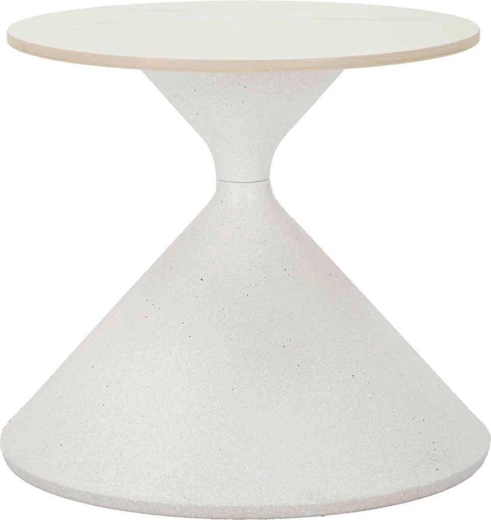XXXLutz KONFERENČNÝ STOLÍK, biela, kov, keramika, 42/42/40 cm Mauro Ferretti - Stolíky do obývačky - 002665015401