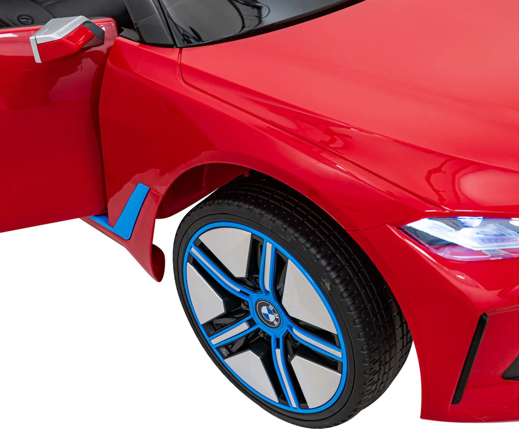 BMW i4 auto na batérie pre deti červené + diaľkové ovládanie