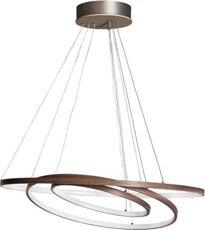 ByRydens 4202250-6003-LED Luster na lanku TRIONE LED/45W/230V hnedá pr. 80 cm