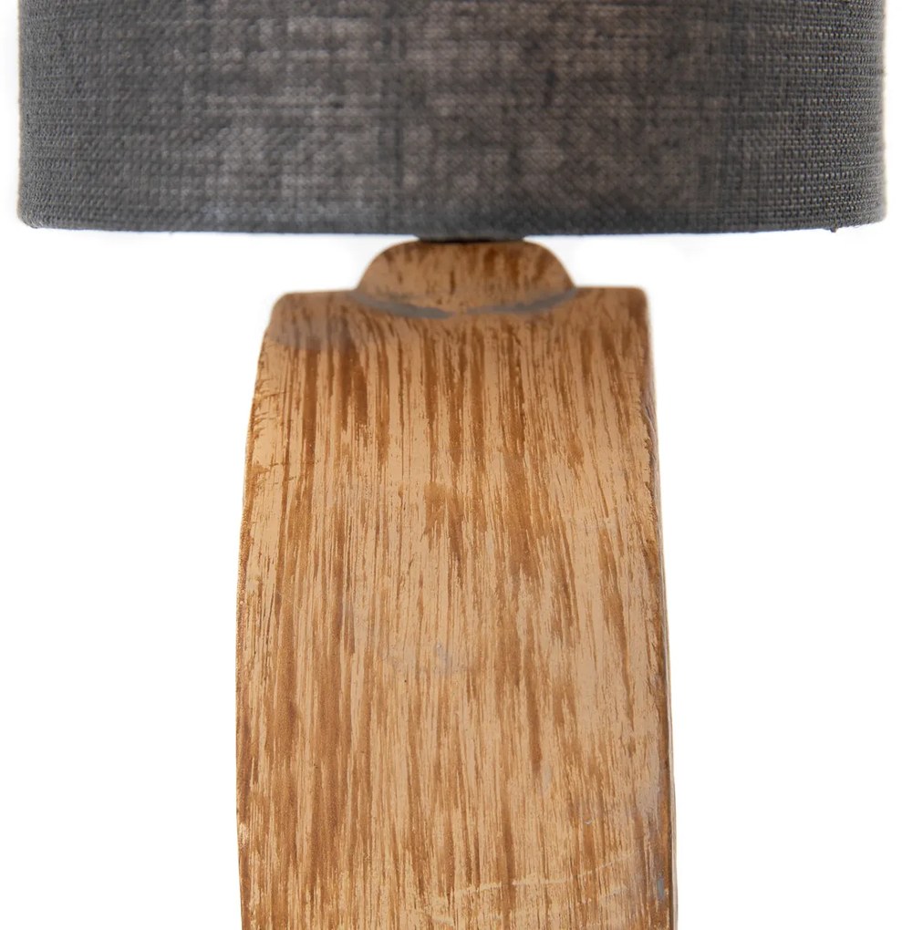 Moderná stolná lampa sivá vrátane LED - Meau