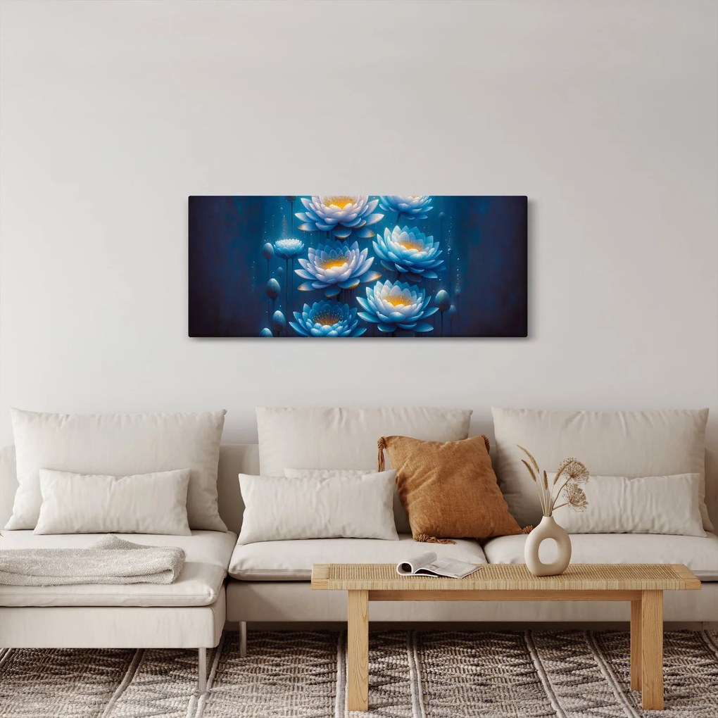 Obraz - Lekná pod hladinou (120x50 cm)