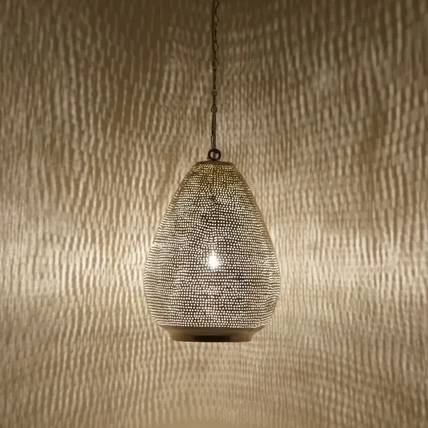 Luxusná strieborná lampa Maskatta D22