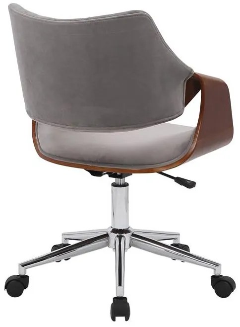 Kancelárske kreslo Cassey (orech + sivá). Vlastná spoľahlivá doprava až k Vám domov. 1048948