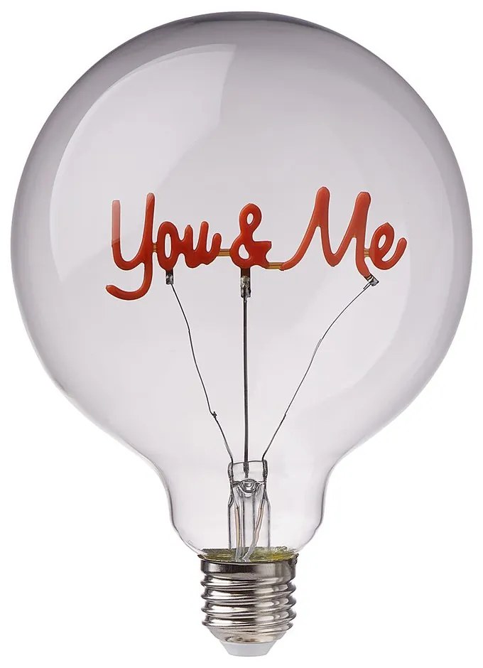 BRIGHT LIGHT LED Žiarovka "You & Me" - ružová