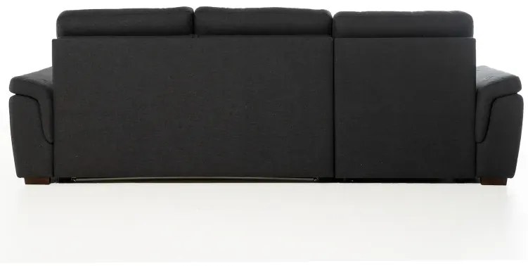 Rohová sedacia súprava na každodenné spanie AZZURRA br. FIORELLO s rozkladom, Ľavá, 140, tm. šedá (jazz 22 graphite)