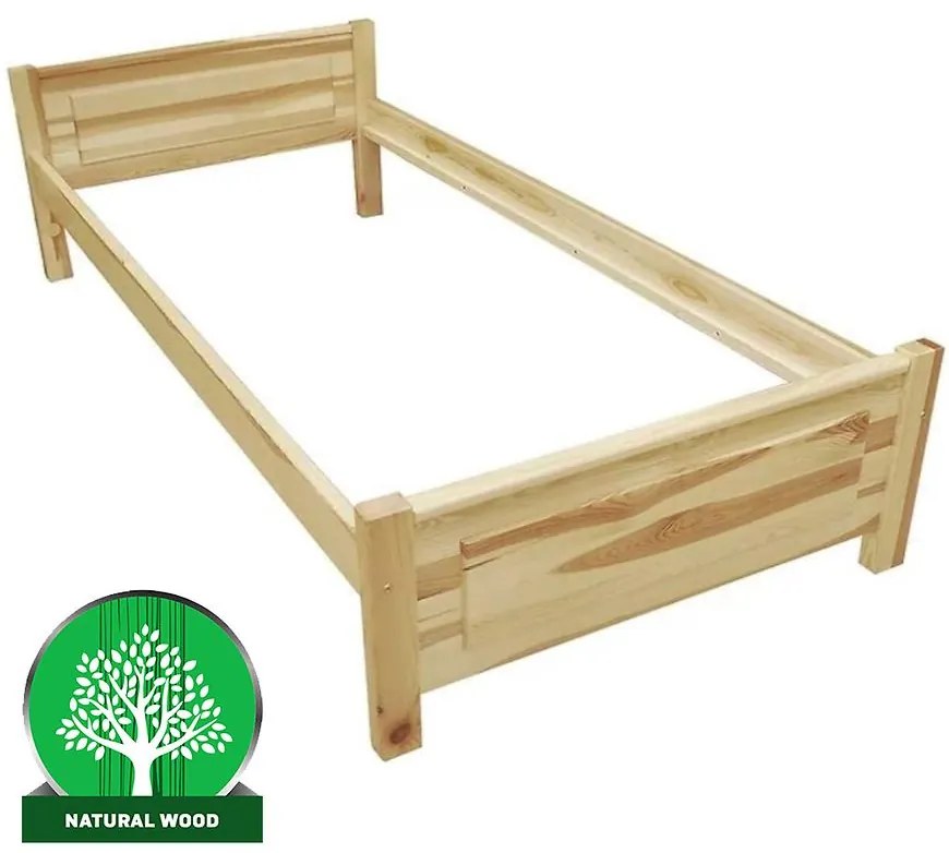 Posteľ L 120x200 borovica