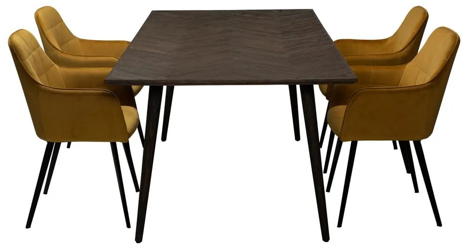 Jedálenský stôl v dekore brestu 100x220 cm Bone – DAN-FORM Denmark