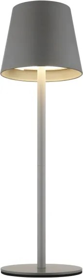 Globo 58488G-LED stmievateľná dotyková nabíjateľná vonkajšia stolná lampa VANNIE 3W/5V IP54 1800mAh sivá