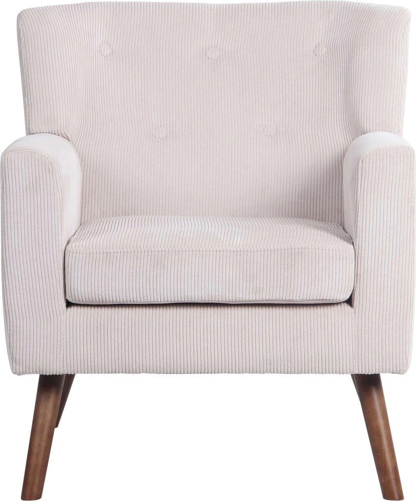 Kreslo Kioni látka cord - krémová