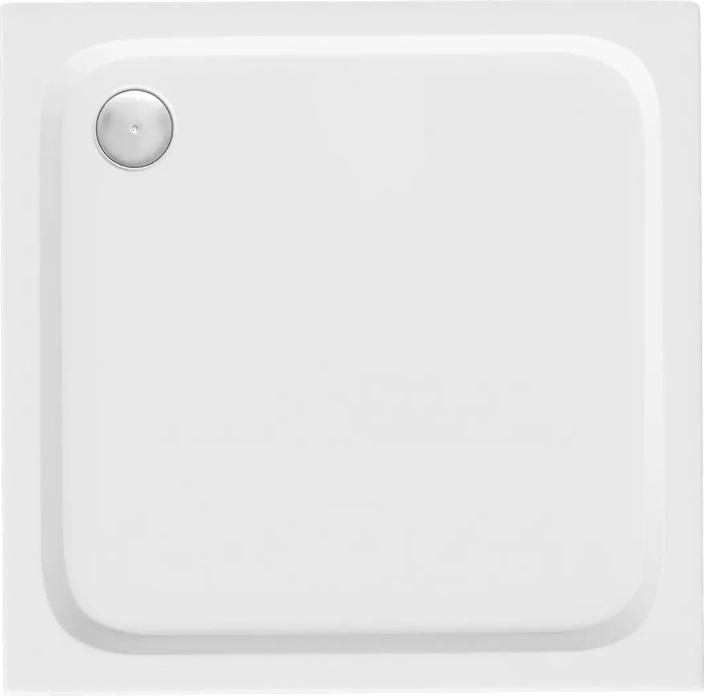 Rea Belmond, akrylová sprchová vanička 90x90x5,5 cm, biela lesklá, REA-K4371
