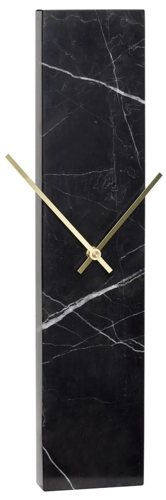 Hübsch Nástenné hodiny Black Marble