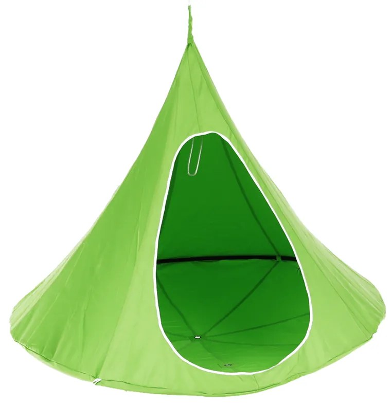Závesné hojdacie kreslo, zelená, KLORIN NEW KIDS CACOON HAMMOCK