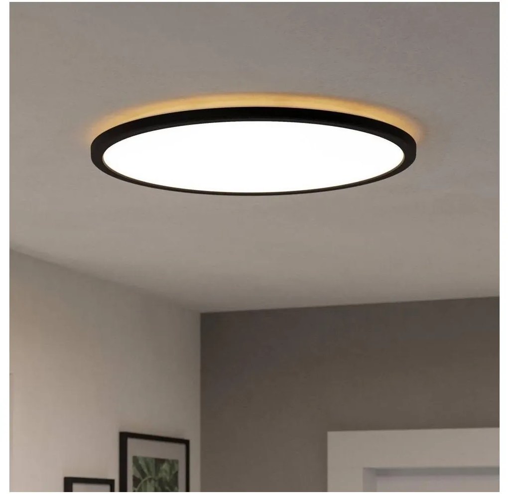 Eglo 901441-LED Kúpeľňové stropné svietidlo ROVITO 16,8W/230V pr.50cm IP44 čierna
