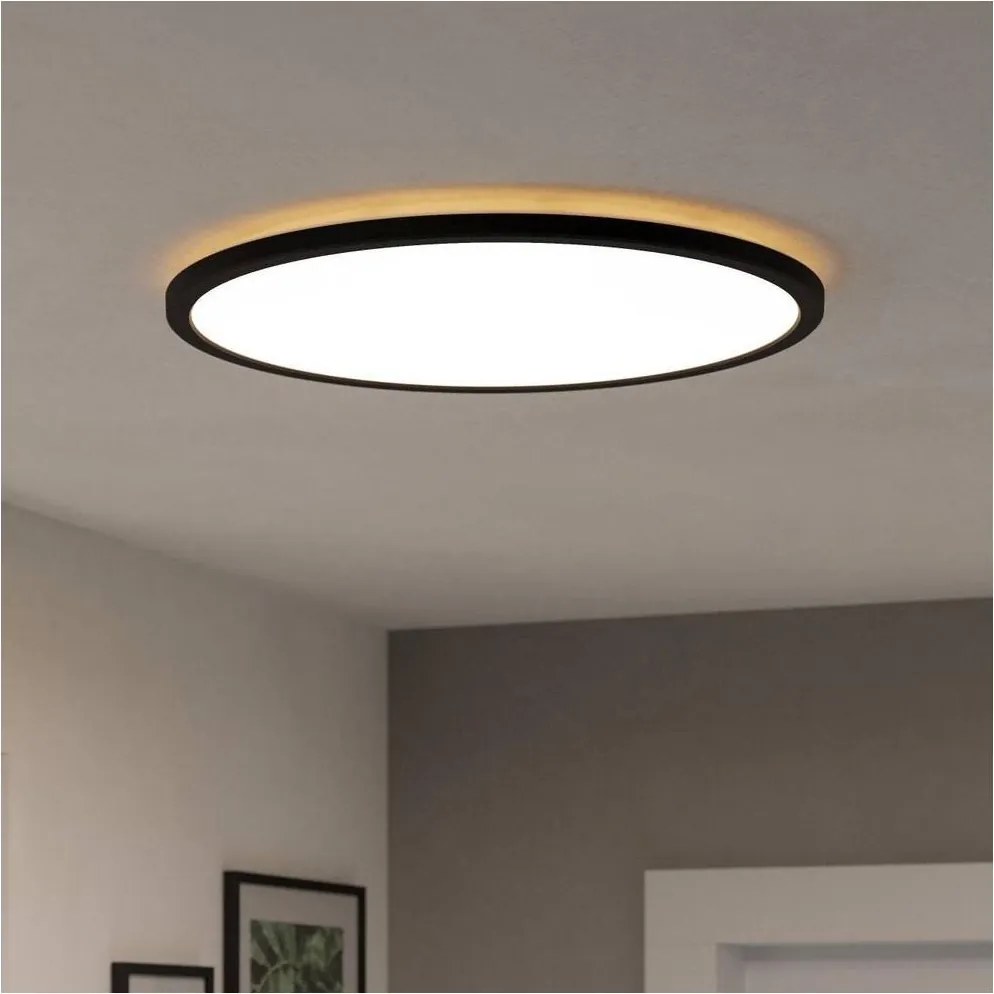 Eglo 901441-LED Kúpeľňové stropné svietidlo ROVITO 16,8W/230V pr.50cm IP44 čierna