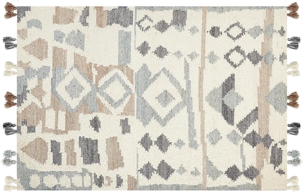 Vlnený kelímový koberec 160 x 230 cm viacfarebný MRGAVET Beliani