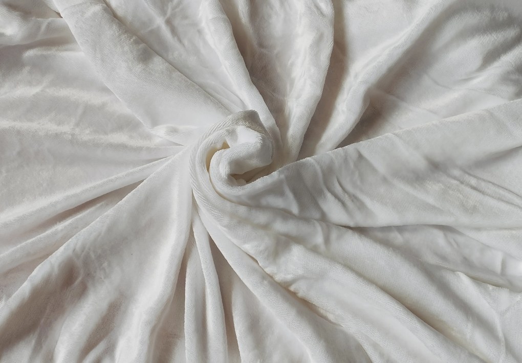 Mikroplyšová plachta napínacia biela 90x200cm