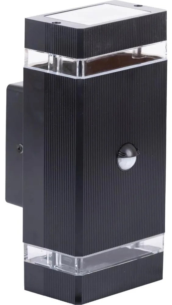 MAXLED Vonkajšie nástenné svietidlo so senzorom NIZZA 2xGU10/35W/230V IP65 MX0197